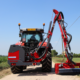 Extension mulcher for tractors
