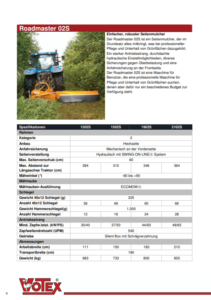 HEN Prospekt: Seitenmulcher Votex Roadmaster 02S