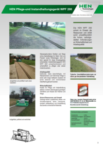 HEN Brochure: HEN Path Maintenance Machine WPF200