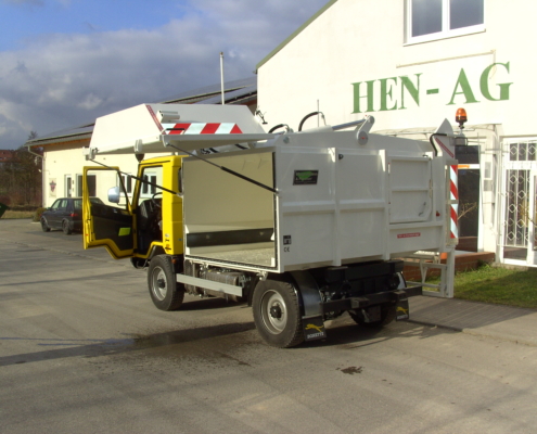 HEN automotive engineering: Refuse compactor attachment for Bonetti F100X HEN automotive engineering: Refuse compactor attachment for Bonetti F100X