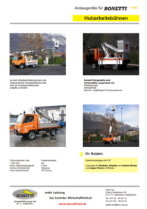 Brochure: HEN aerial work platforms | HEN automotive engineering Brochure: HEN aerial work platforms | HEN automotive engineering