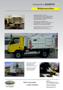 Brochure: HEN waste compactor body | HEN automotive engineering