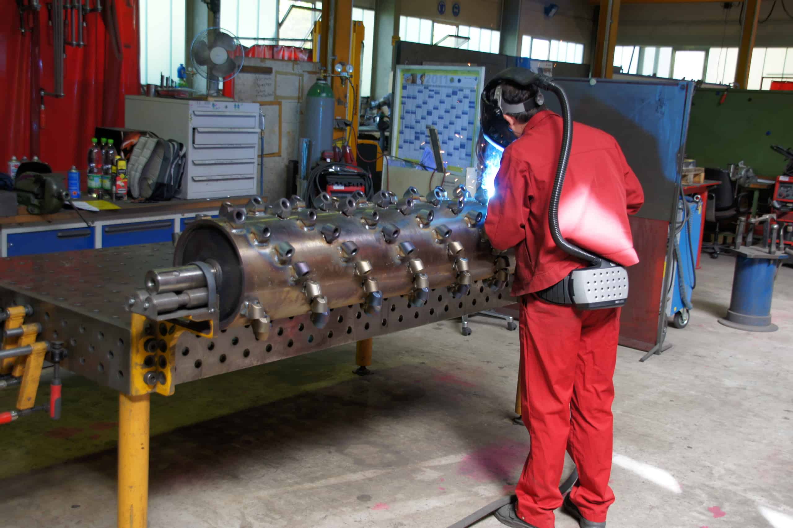 In-House Production at HEN AG: Welding of a Milling Rotor