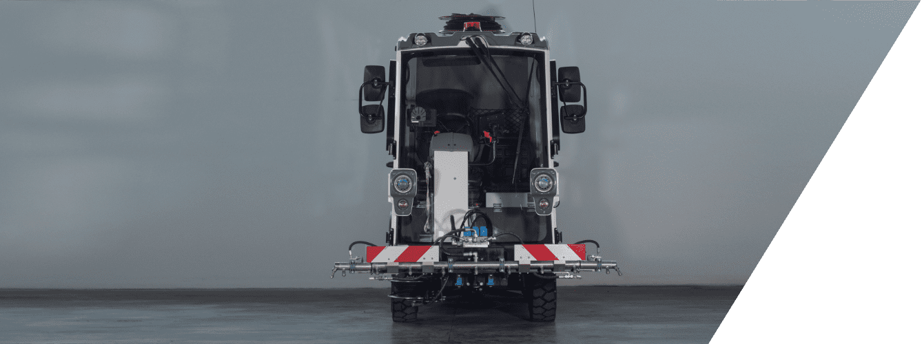 Electric street cleaning machine by Tenax
