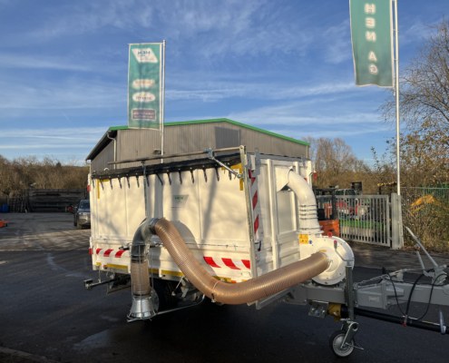 HEN Laubsaugwagen Weiß